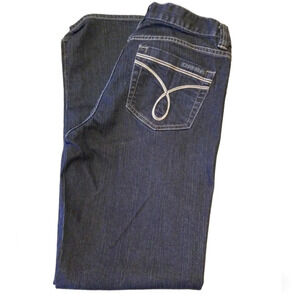 Calvin Klein Vintage Medium Wash Black Skinny Jeans